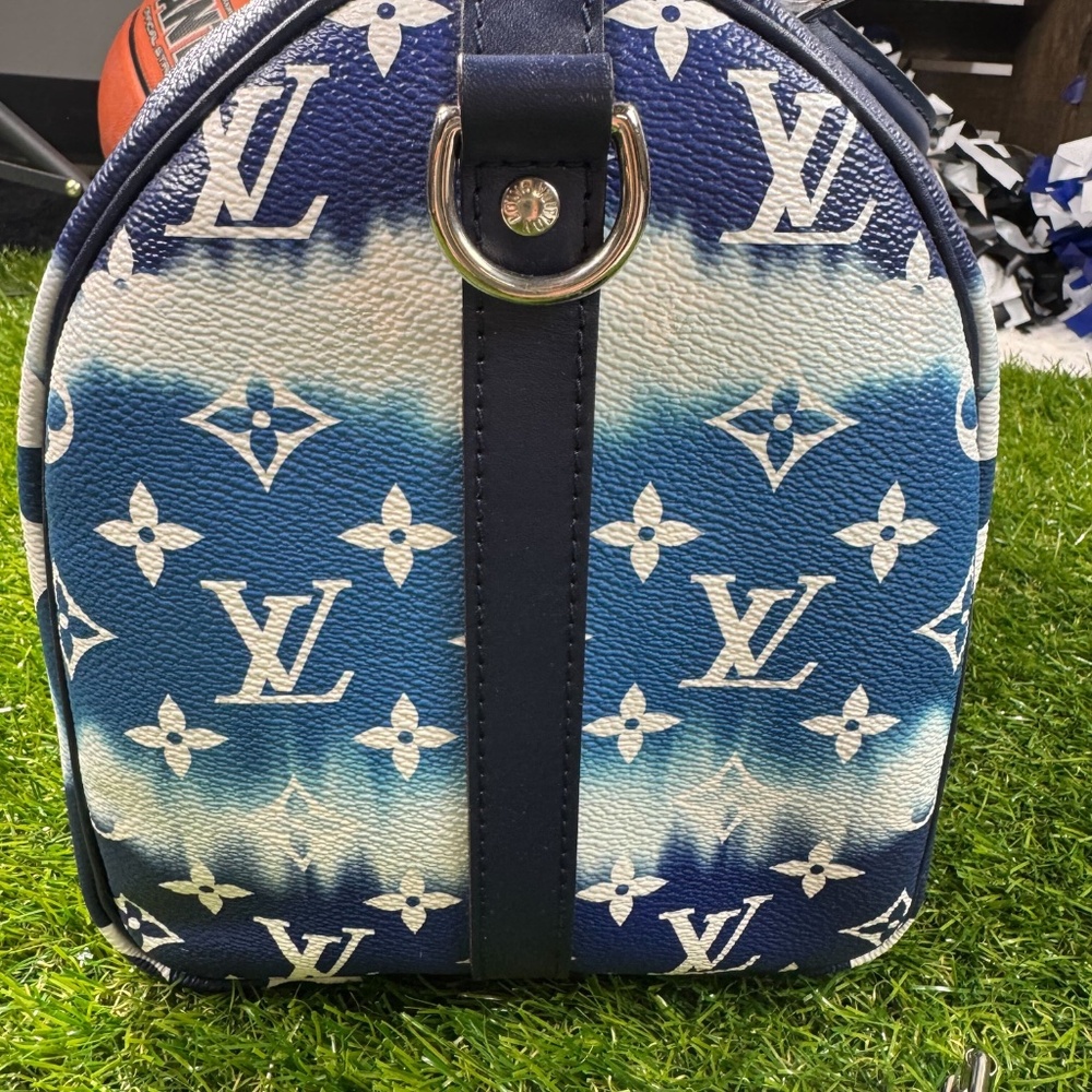 Louis Vuitton Speedy Bandouliere 30 Giant Monogram Escale Blue M45146 - Picture 7 of 10